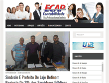 Tablet Screenshot of ecapcontabilidade.com.br